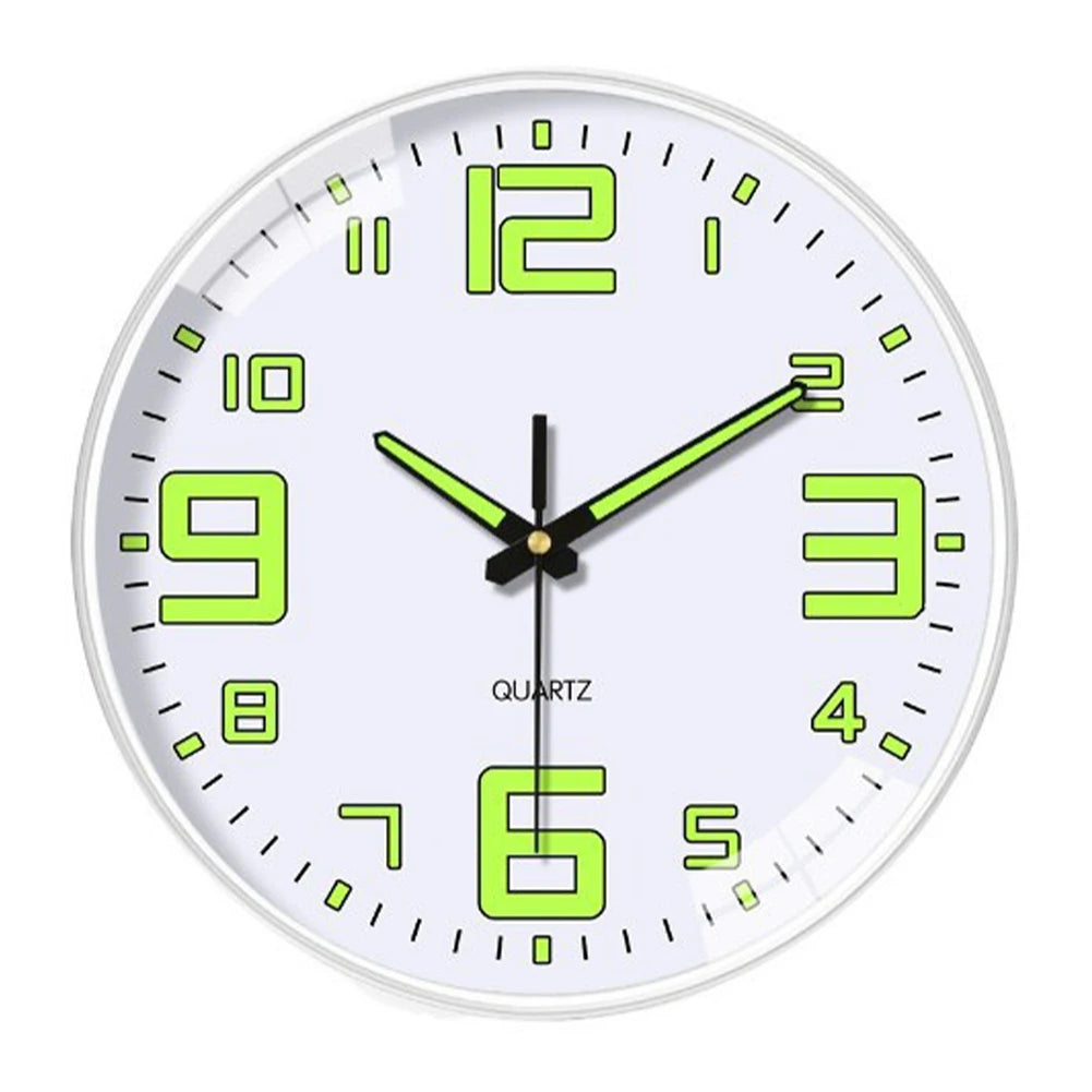 20,3 cm große, im Dunkeln leuchtende Uhren, leuchtende Wanduhr, geräuschlos leuchtende Wanduhren für Wohnzimmer, Schlafzimmer, Küche, Büro und Schule