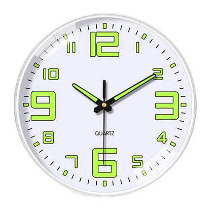 20,3 cm große, im Dunkeln leuchtende Uhren, leuchtende Wanduhr, geräuschlos leuchtende Wanduhren für Wohnzimmer, Schlafzimmer, Küche, Büro und Schule