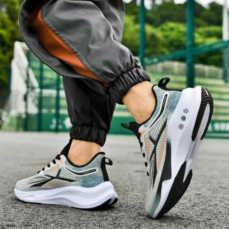 Outdoor Men Running Shoes Breathable Male Casual Walking Sneakers Lightweight Sport Shoes Comfortable Athletic Training Footwear