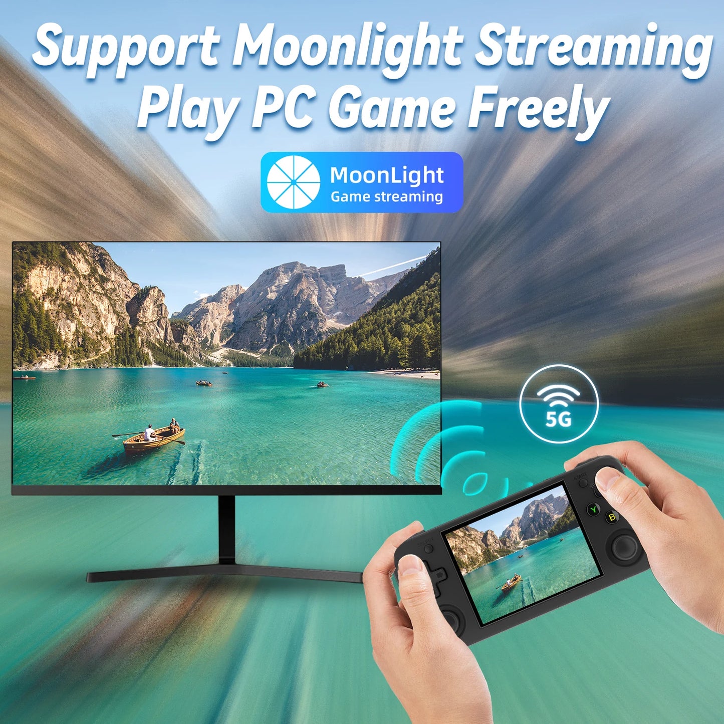 ANBERNIC RG35XX H Hand-held Consoles For Playing Video Games 3.5-inch IPS 640*480 Screen Retro Game Player 3300 mAh 5000+ Games.