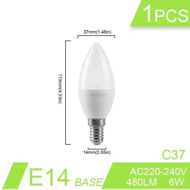 LED-Lampe AC220-240V 15w 9w 24w 18w LED-Lampe Energie spar lampe e14 e27 gu10 Wohnzimmer beleuchtung, kein Flimmern warm weißes Licht