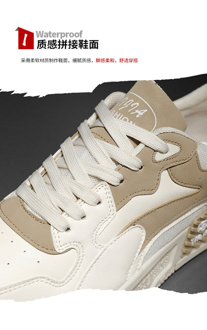 New Autumn Men's Sneakers Men's Comfortable Platform Shoes 2023 Trend Lace-up Vulcanized Shoes White Casual Sneakers Zapatillas.