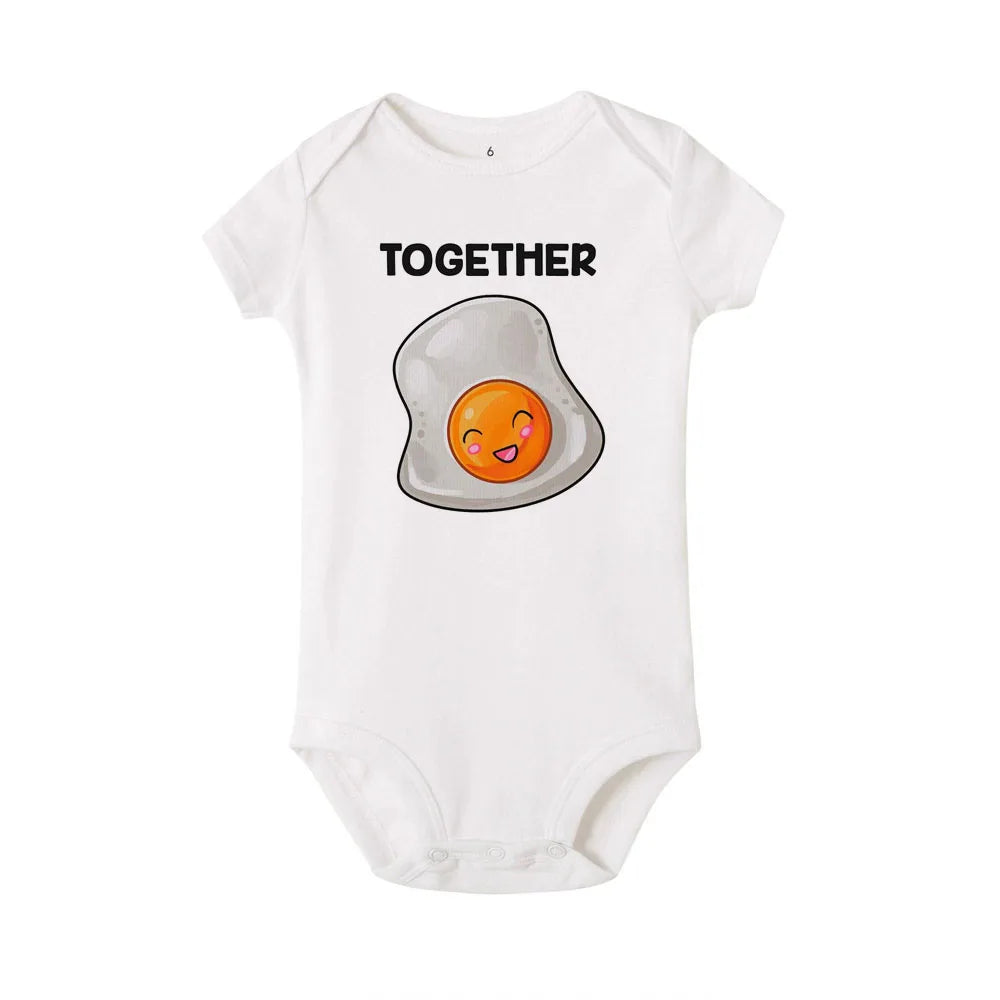 Perfect Together Twin Babykleidung Lustige Zwillings-Outfits Strampler Junge Mädchen Duschgeschenk Sommer Kurzarm-Bodys Bruder/Schwester