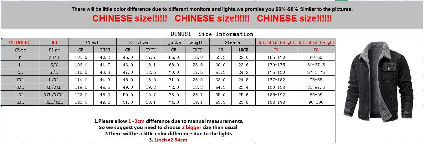 DIMUSI Winter Men's Denim Jackets Man Fleece Warm Windbreaker Jacket Fashion Mens Retro Cotton Military Jean Coats Clothing.