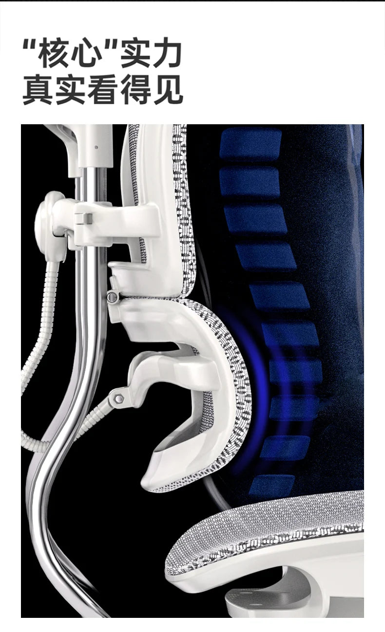 Bequemer ergonomischer Stuhl, drehbare Fußstütze, Räder, luxuriöser Ästhetikstuhl, Executive-Design, moderne Silla-Gamer-Möbel für Erwachsene