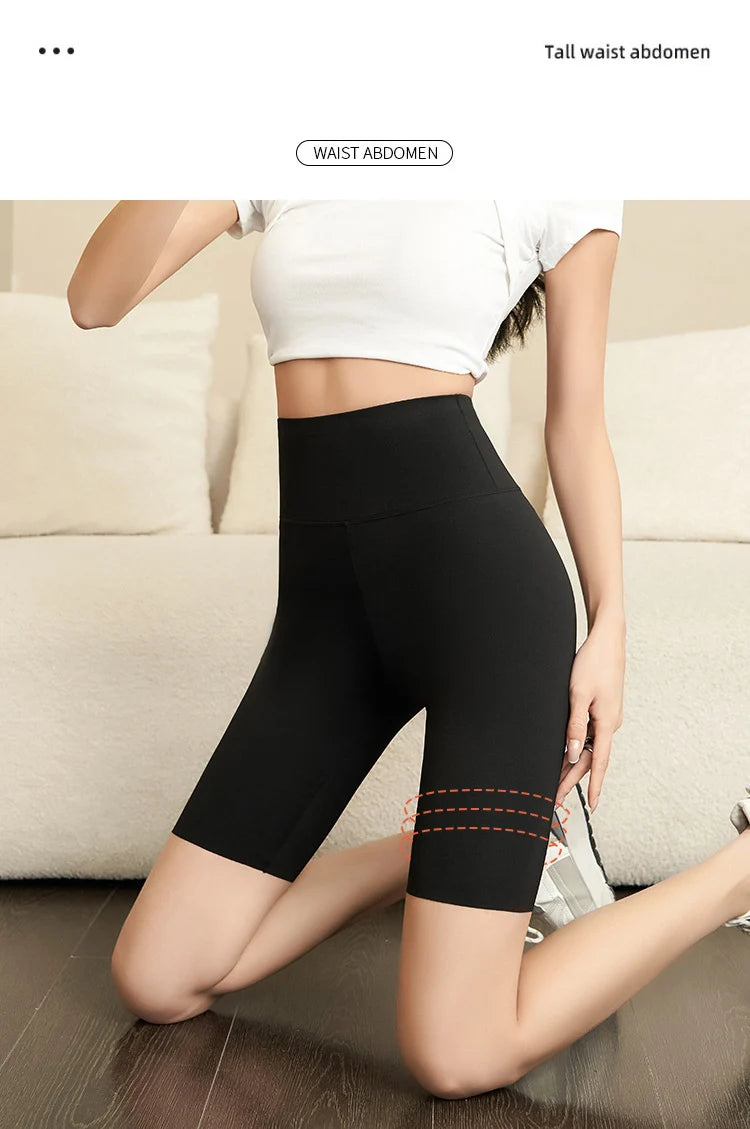 BIVIGAOS Summer Shark Biker Shorts Women High Waist Knee Short Leggings Bodybuilding Sexy Shorts Running Sports Cycling Shorts.