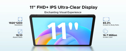 Global Version Doogee Tab E3 Tablet Pc Android 15 Gemini Ai 11-Inch Ultra-Clear 32Gb(8+24) 256Gb Helio G100 8800Mah Battery Tablet.