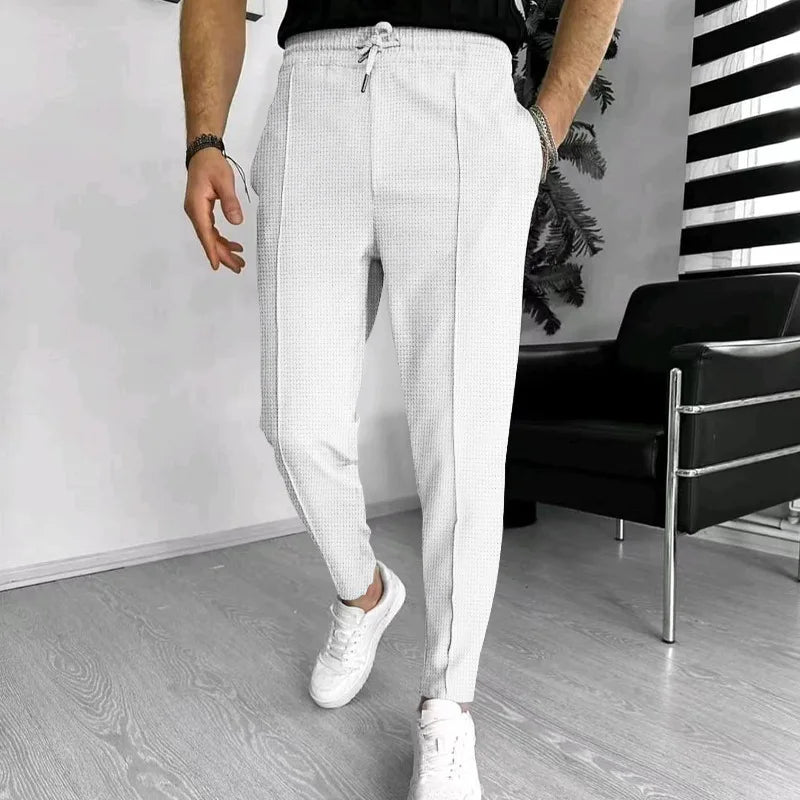2024 Amazon Summer New Men's European and American Independent Station Drawstring Sports Casual Pants for Men.
