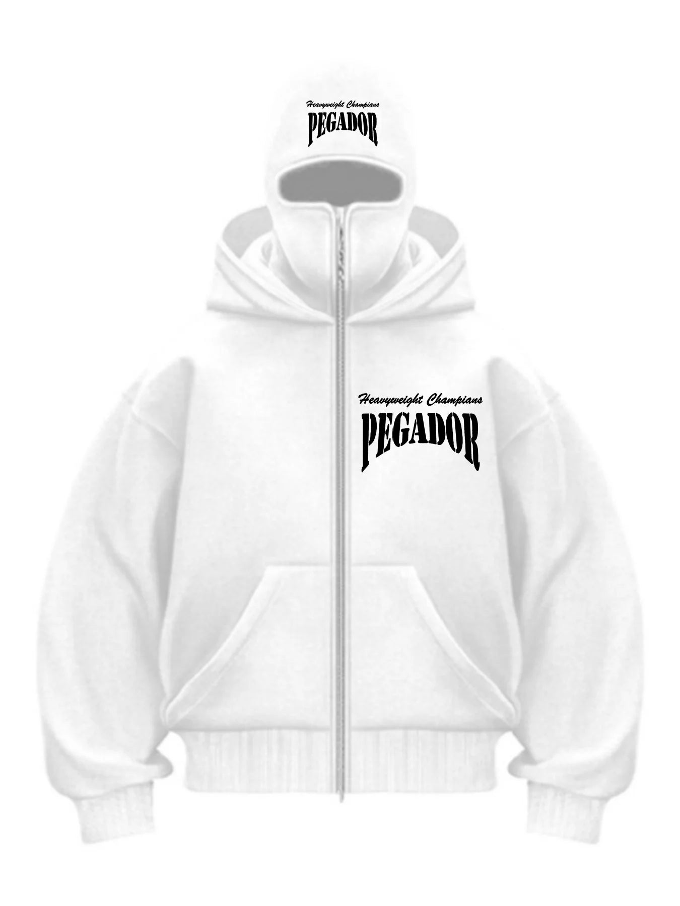 New men's and women's casual sportswear for autumn and winter 2025, with hooded face mask design and warm design.