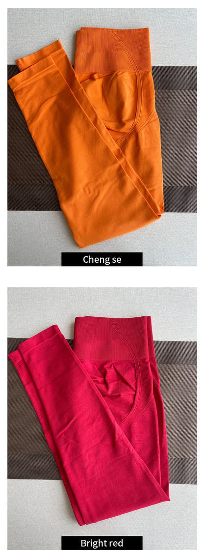 Effortless Seamless Tight Pants Gym Leggings Womens Workout Yoga Pants Soft High Waist Outfits Fitness Sports Wear.