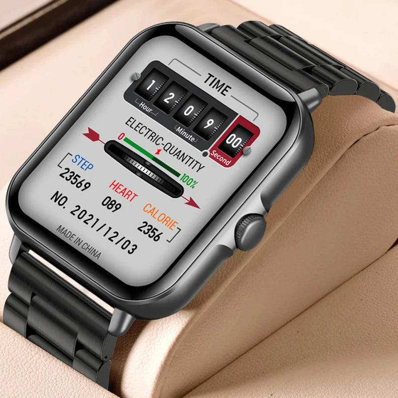 2025 2.01'' Smart Watch Bluetooth Call Play Music Smartwatch Fitness Clock Sport Waterproof Watches for Men Women iPhone Android.
