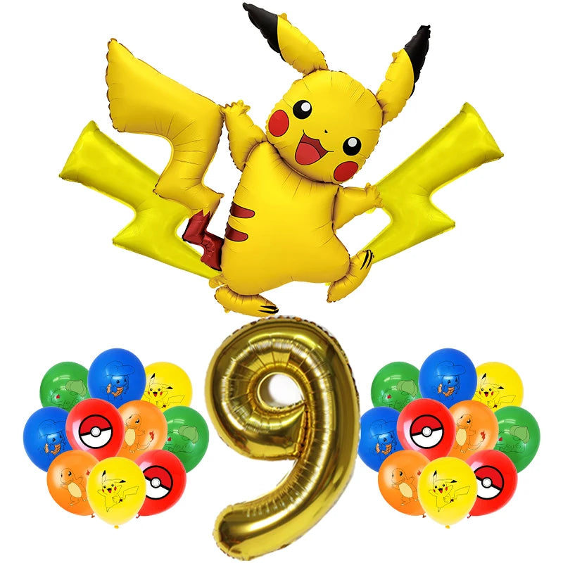 Pokemon Geburtstag Party Dekoration Neue Ligntning Pikachu Ballon Kid Event Liefert Einweg Geschirr Banner Hintergrund Platte