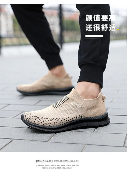 Men Shoes Lightweight Sneakers Men Fashion Casual Walking Shoes Breathable Slip on wear-resistant Mens Loafers Zapatillas Hombre