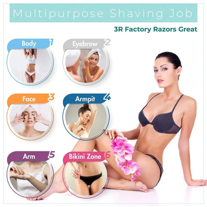 5/10/30/40pcsbrow Razor and Face Razor for Women and Men, Eyebrow Hair Trimmer and Shaver with Protective Cover,Safe.