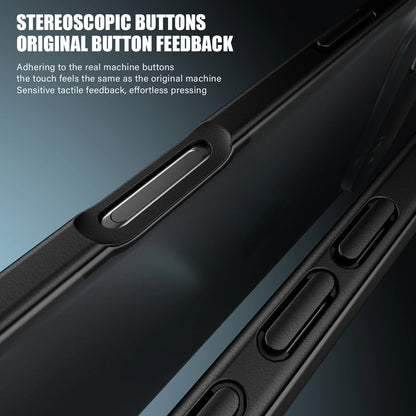 KEYSION Transparent Matte Case for iPhone 17 Air Translucent Soft Silicone+PC Shockproof Phone Back Cover for iPhone 17 Air 2025.