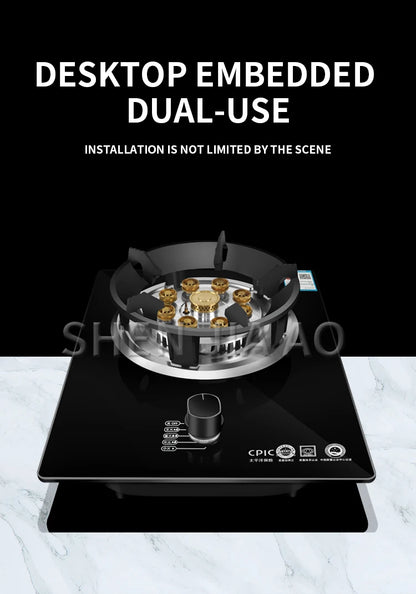5.2Kw Gas Stove Single Stove Liquefied Petroleum Gas Desktop Embedded Single Natural Gas Gas Stove Household Fierce Fire.