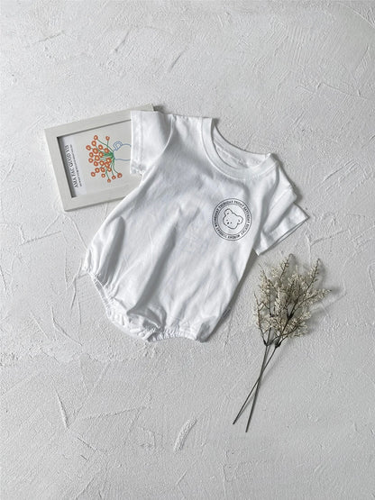 0-2Y Sommer Baby Body Niedlichen Cartoon Gedruckt Einteiliges für Kleinkinder Mädchen und Jungen Baby Kleidung Kleinkind Kurzarm Overall.