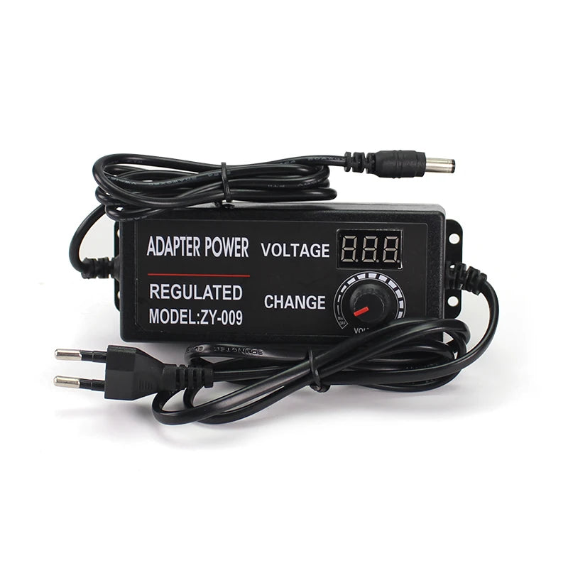 AC DC Adjustable Adapter 12V Volt LED Display Screen Power Supply 220V TO 3V 5V 9V 12V 24V 36V With DC Jack Connector Plug.