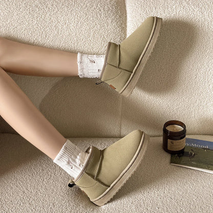 New Women Winter Ultra Mini Boots Designer Australian Platform Leather Warm Ankle Fur Booties Luxury Snow Boots.