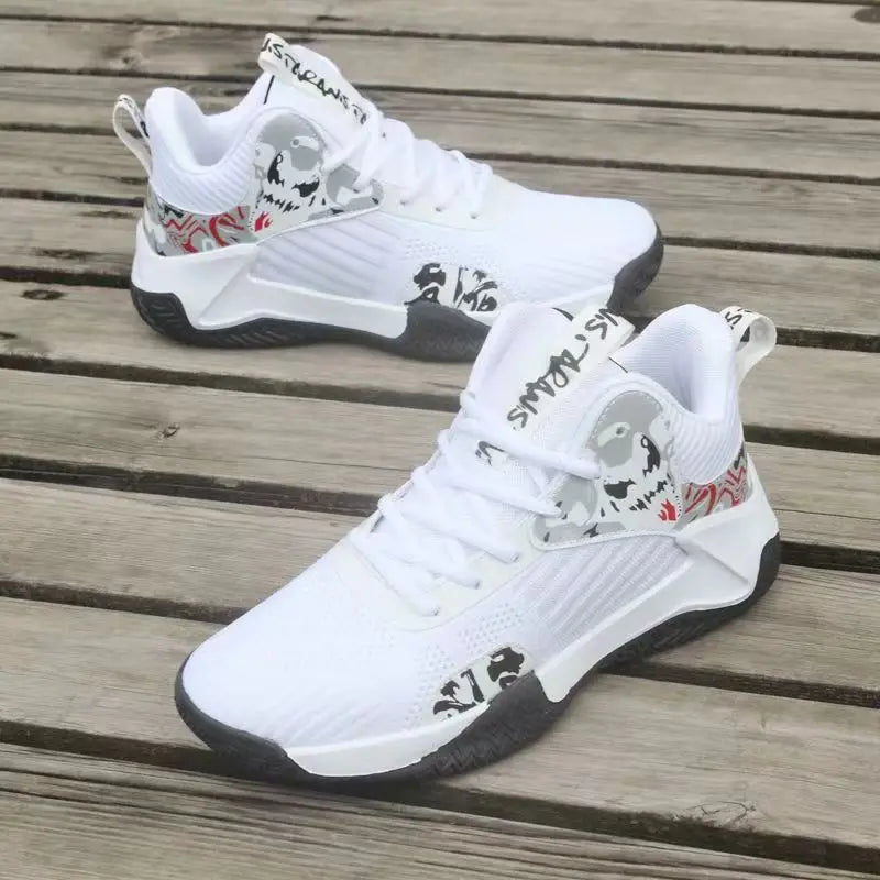 New Anti-Slip Men's Sneaker High Top Men's Basketball Shoes Luxury Comfortable Running Shoes Fashionable Versatile Casual Shoes.