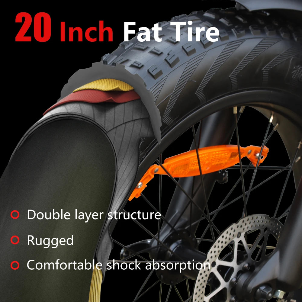 HX Q3 e bike 2000W electric bike 48V 20AH Adult E bike 20Inch Tire Off-Road fatbike City Electric bicycle  Mountain e bikes.