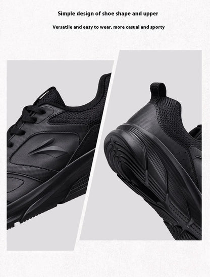 361 Degrees Men Running Shoes Lightweight Cushioning Leather Waterproof Casual Rebound Jogging Non-Slip Sneakers male 672432227.