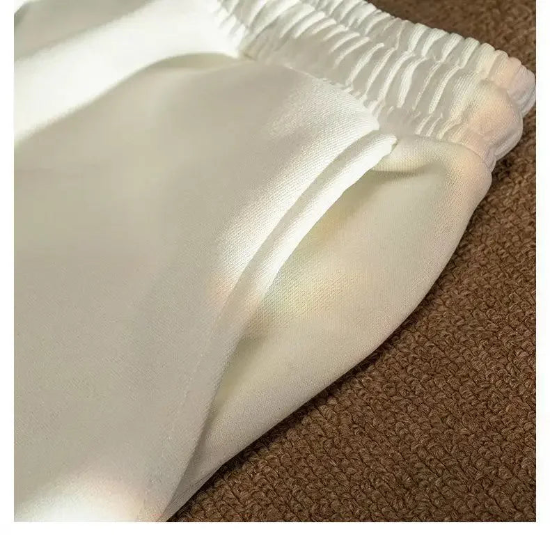 Sommer Casual männer Shorts Ins Trendy Marke Amerikanischen Stil Gespleißt Mittlere Taille Gerade Bein Lose Fit Breite Bein Minute Jogginghose.