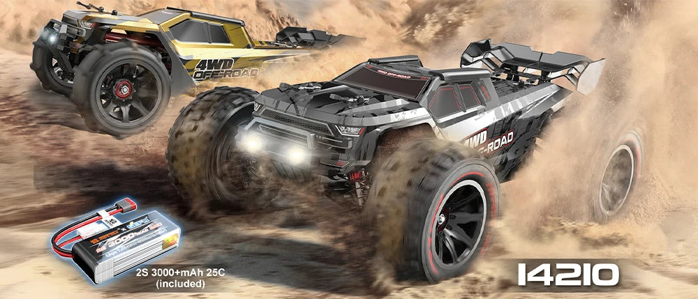 Hyper Go MJX 14210 V3.0 1/14 RC Car 75km/h Brushless 2.4G Remote Control 4WD Off-road Racing RC Truck Electric Toy.