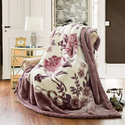 Winter Raschel Blankets Thickened Soft Comfortable and Fluffy Plush Quilt Home Multifunctional Single Person Double Warm Blanket.