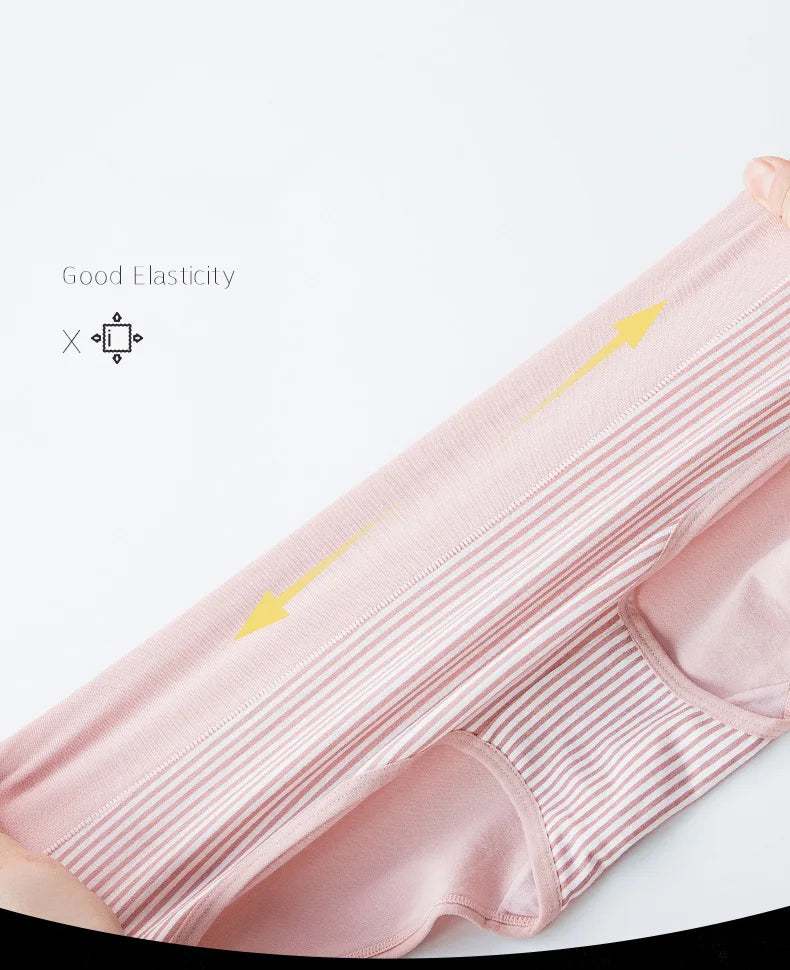 4Pcs Plus Size M-5XL Panties Women Cotton High Waist Slimming Underwear Seamless Girls Briefs Sexy Female Breathable Lingerie.