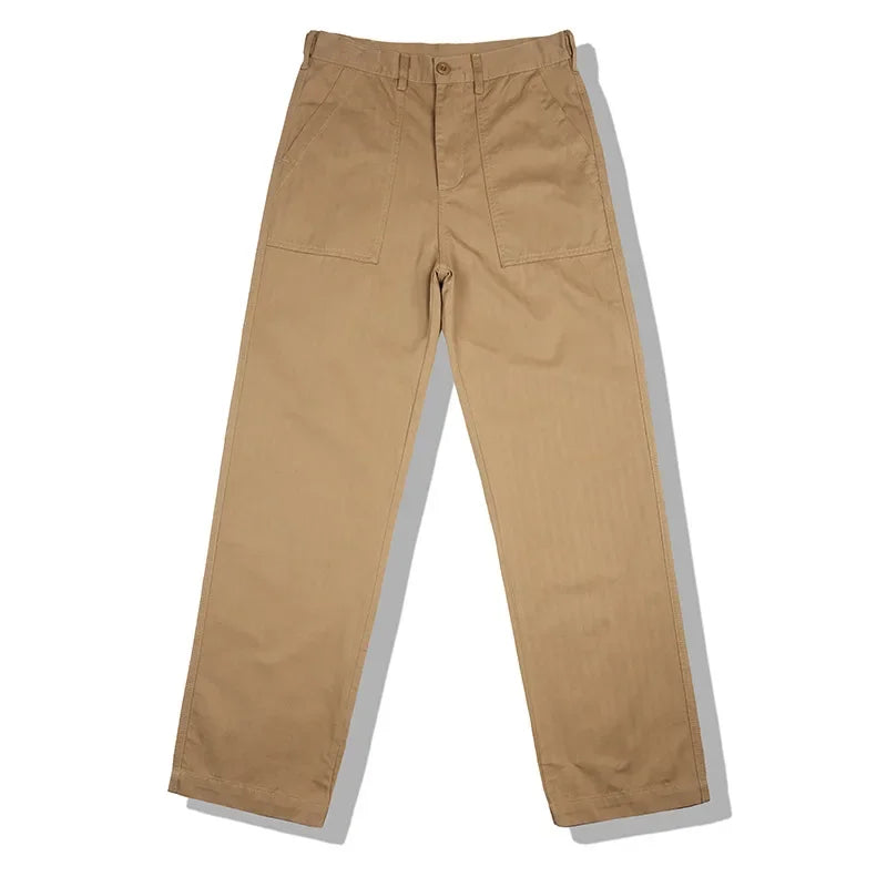 OKONKWO American Style Vintage Military Pants OG-107 Work Casual Pants People's Pattern Trousers Ame Kwo.