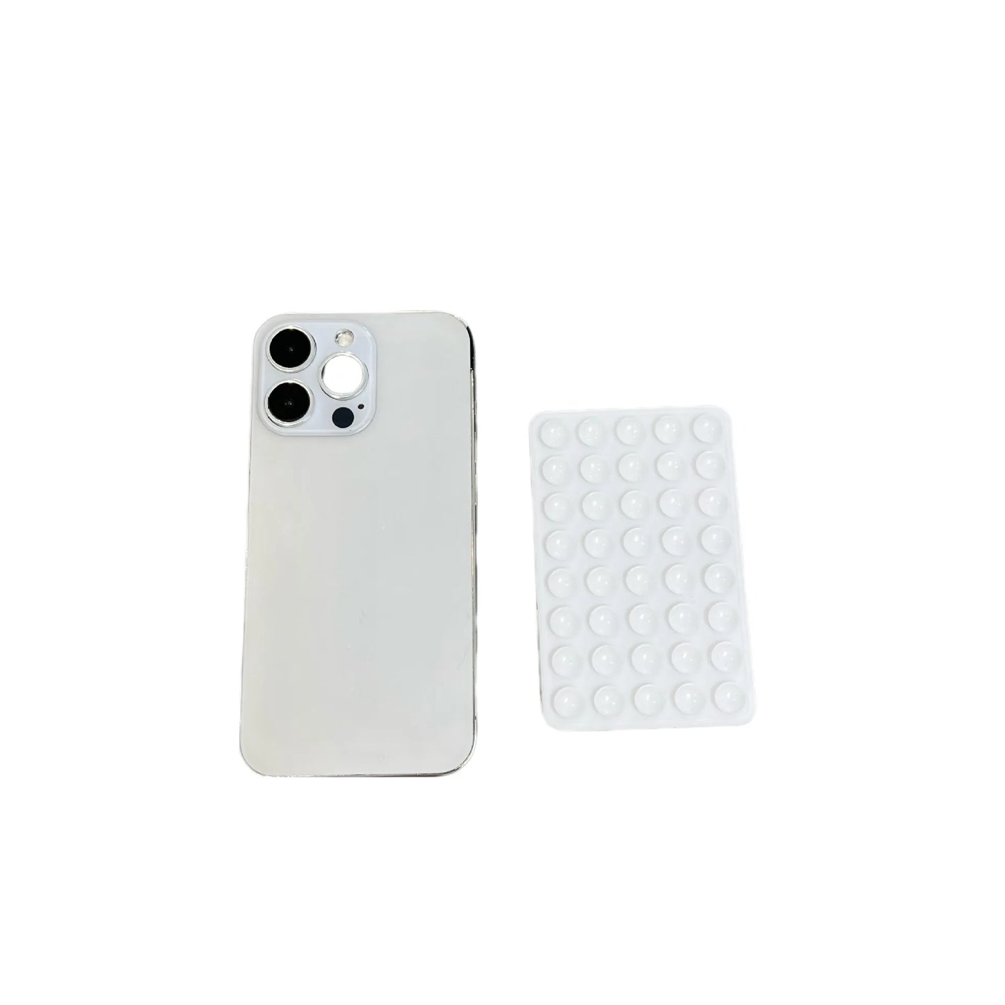 Double Sided Silicone Suction Cup Phone Case Detachable Stand For Hands-Free Selfies And Videos Just Use For Smooth Glass.