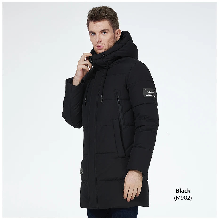 ICEbear 2023 winter jackets for men casual cotton coat mid-length Puffer parkas MWD3061D