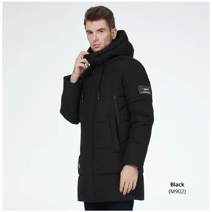 ICEbear 2023 winter jackets for men casual cotton coat mid-length Puffer parkas MWD3061D