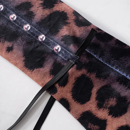 GACVGA Vintage Druck Sexy Bodycon Mini Kleid Für Frauen 2024 Herbst Winter Mode Volle Hülse Weibliche Club Party Kleider.