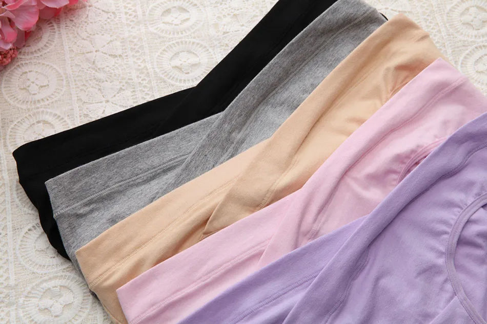 Soft Breathable and Stylish Maternity Underwear Low Waist Cotton Panties Designed for Pregnant Women Comfort Maternity Clothings.