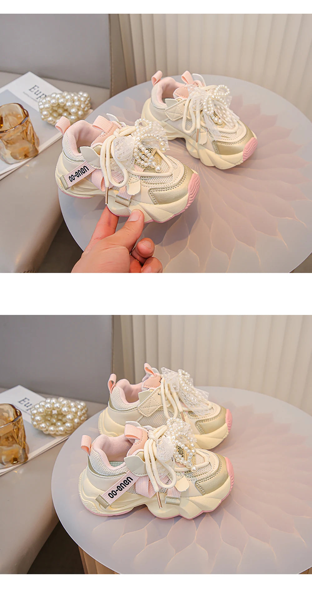 Autumn Sneakers For Kids Korean Style Trend Fashion Girl's Sneakers Soft-soled Breathable Teenager Children Sport Shoes.