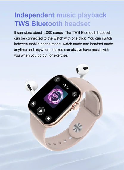 New Watch Series 10 Mini For Apple Watch 10 SmartWatch Men 3D Surround Music Video NFC Bluetooth call smartwatch For Android l0S.