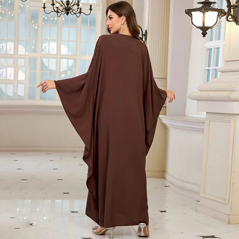 Frauen bestickte lange Kaftane Plus Size Kaftan Kleider Strand Badeanzug Cover Up Moomoo Kleid marokkanische Robe.