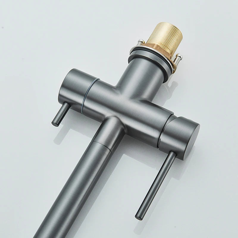 Wanmivezlo Kitchen Water Filter Faucet Dual Spout Pure Drinking Water Mixer Tap Rotation Water Purification Taps