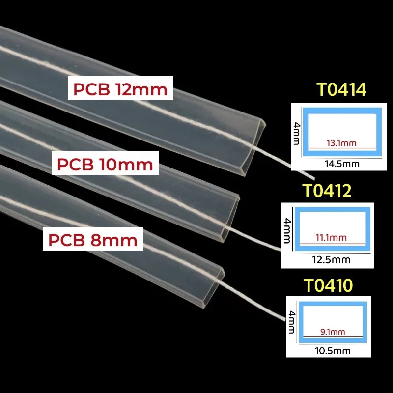 1-10m White/Transparent Neon Silicone Tube LED Rope Lamp Waterproof Diffuser Cover For 8/10/12m RGB Flexible Strip Light Channel.