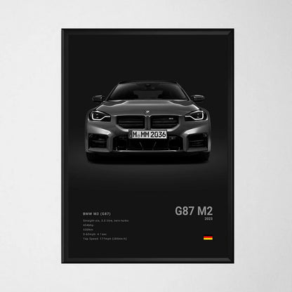 Black Background Sports Cars Poster and Prints F87 M3 M4 G90 E46 Luxury Car Canvas Painting Wall Art Pictures Room Office.