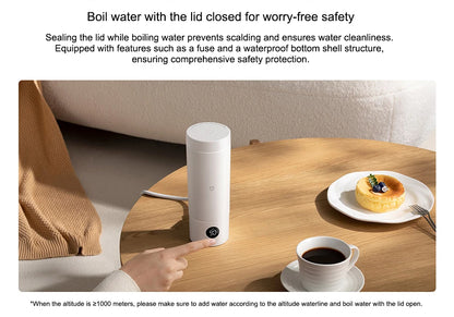NEW XIAOMI Mijia Portable Electric Kettle 2 Thermos Cup Fast Water Boiler 350ml Smart Temperature Insulated Kettle Travel - CN.