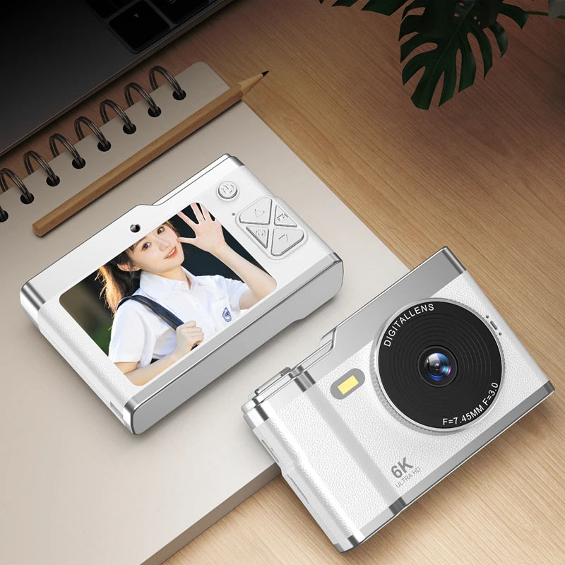 Xiaomi 6K HD Digital Camera 6400W Pixel Student CCD Portable Campus Mini Camera Retro Portable Camera Travel Campus Beginners.