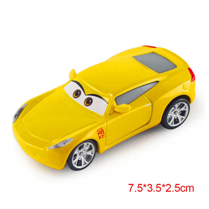 Disney Pixar Cars 2 3 Lightning McQueen Race Div Fritter Miss Tractor Frank 1:55 Diecast Metal Alloy Model Car For Kid Xmas Gift