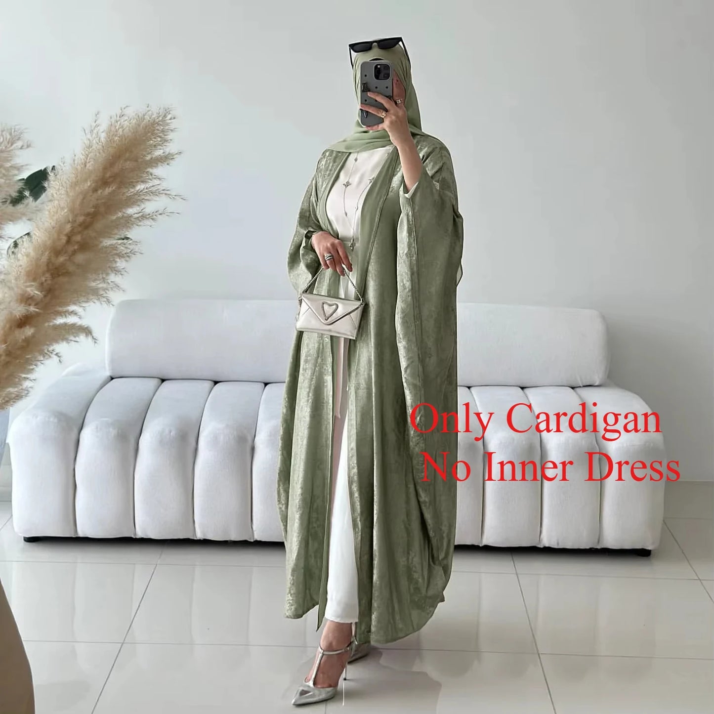 Mode Elegante Dubai Türkische Abaya Kleid Frauen Muslimische Frauen Muslimischen Kimino Kleid Abayas Vorne Offen Strickjacke