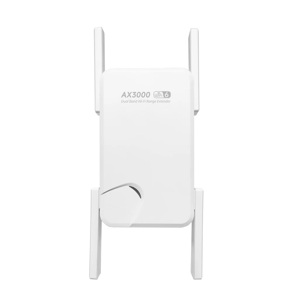 WIFI6 AX3000 Gigabit Wireless Repeater Router Dual Band 2.4/5Ghz Signal Booster 4 High-gain Antenna Long Range Amplifer for Home.