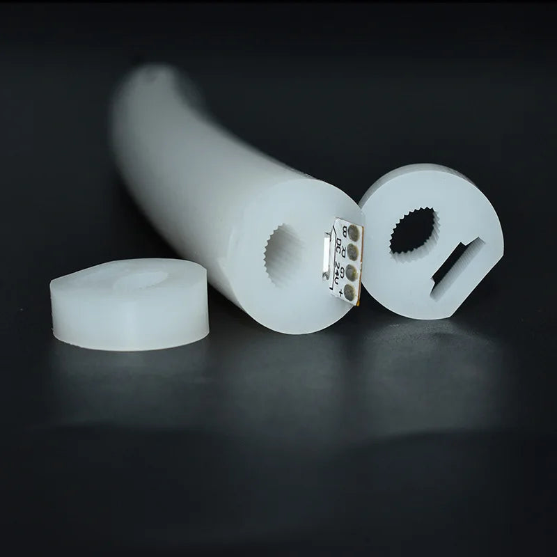 Round Flexible LED Neon Rope Lamp Silicone Tube 180/270/360° Tape Lamp Diffuser For WS2811 WS2815 Outdoor Decor Neon Strip Light.