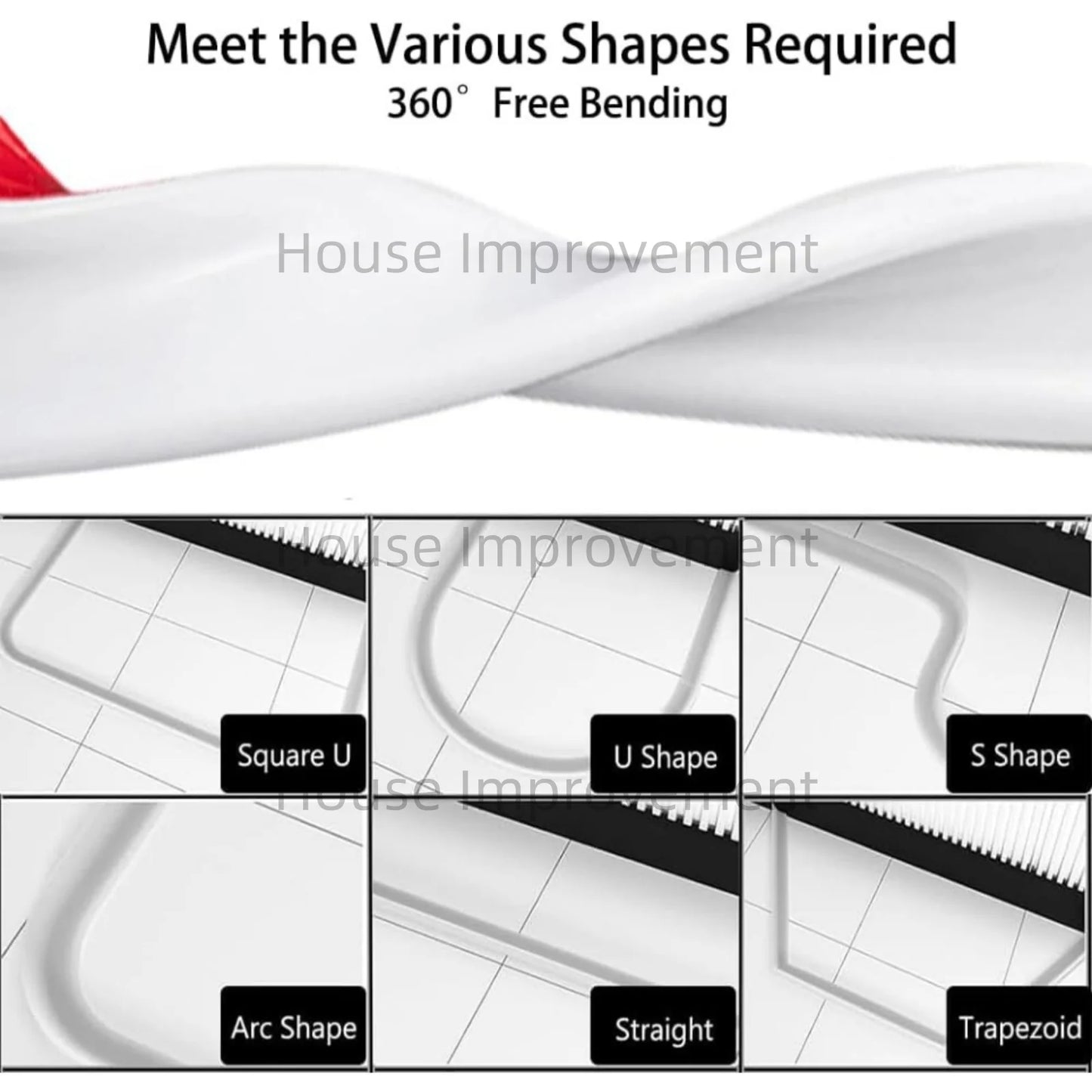 Küchenschwelle, Wasserdamm, selbstklebend, Silikon, wasserdichte Barriere, Badezimmer, Dusche, Wasserstopper, Schutz für trockene und nasse Trennung