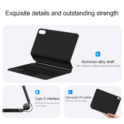Magic Keyboard for iPad Pro 11 12.9 Air 4 Air 5 for iPad 10th Generation Pro 12.9 6th 5th 4th 3rd Gen Smart Cover Magnetic Case.